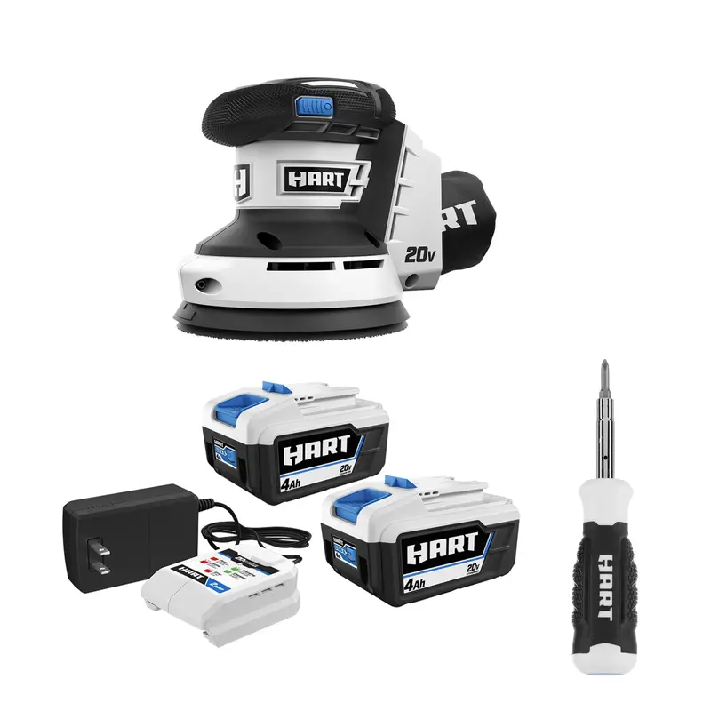 20V 5-Inch Random Orbital Sander Kit With Accessories 1