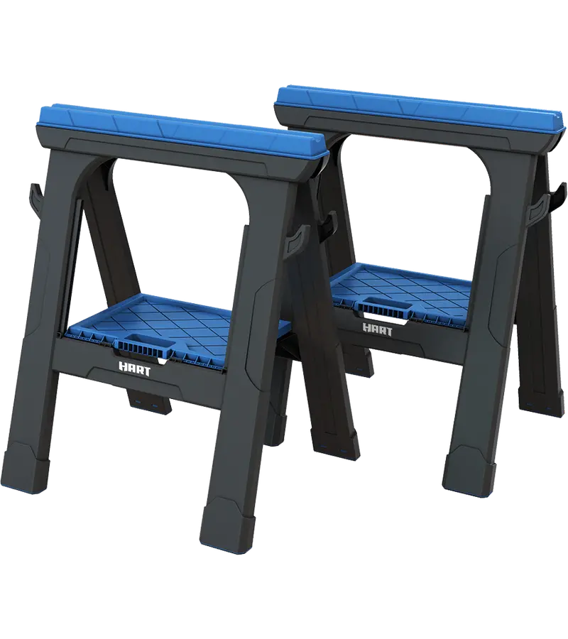 27-Inch Folding Sawhorse Pair For Job-Site Support 1
