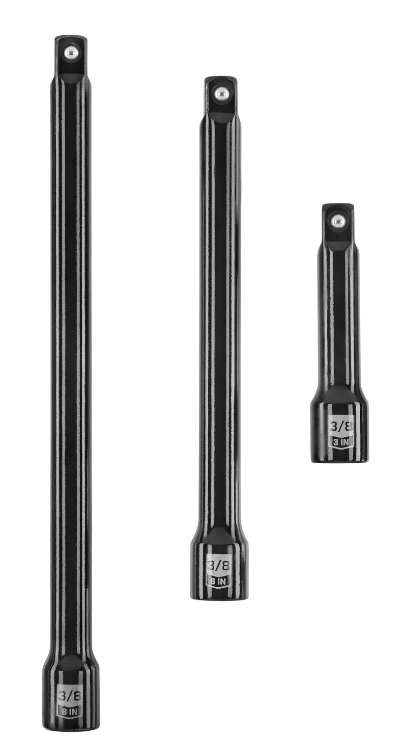 3-Piece 3/8-Inch Drive Impact Extension Bar Set For Mid-Torque Applications 1