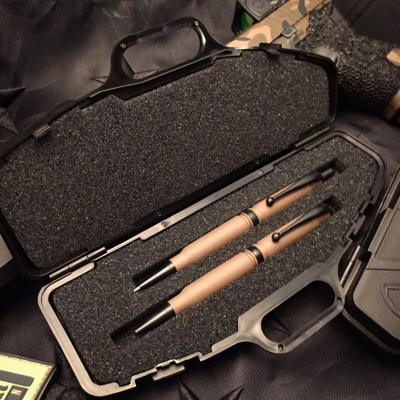 .308-Caliber Pen And Pencil Set Styled After Magpul Fde Gear 1