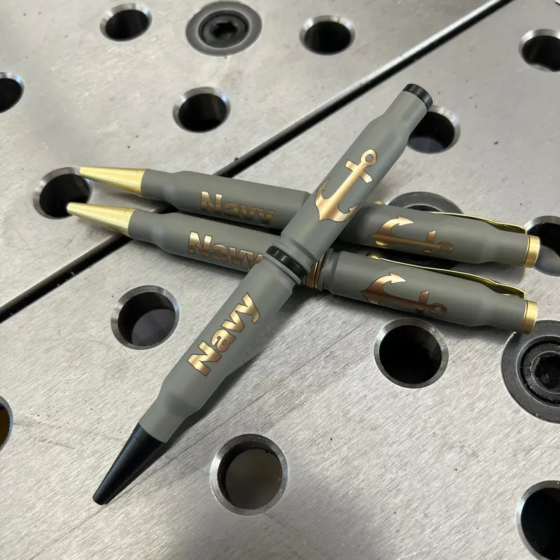 .308 Navy-Themed Bullet Pen – Naval Service Tribute Writing Instrument 1