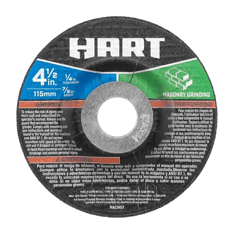 4.5-Inch Masonry Grinding Wheel For Stone And Block 1