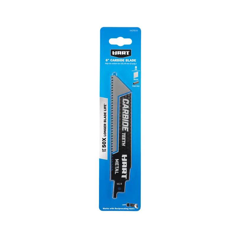 6-Inch Carbide-Tipped Reciprocating Saw Blade For Hard Materials 1