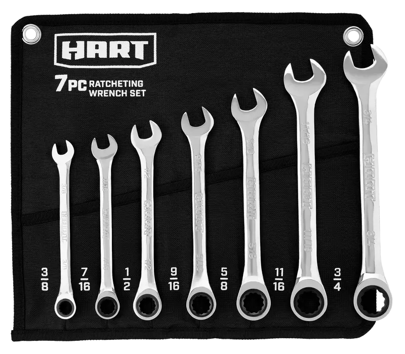 7-Piece Sae Ratcheting Box Wrench Set 1