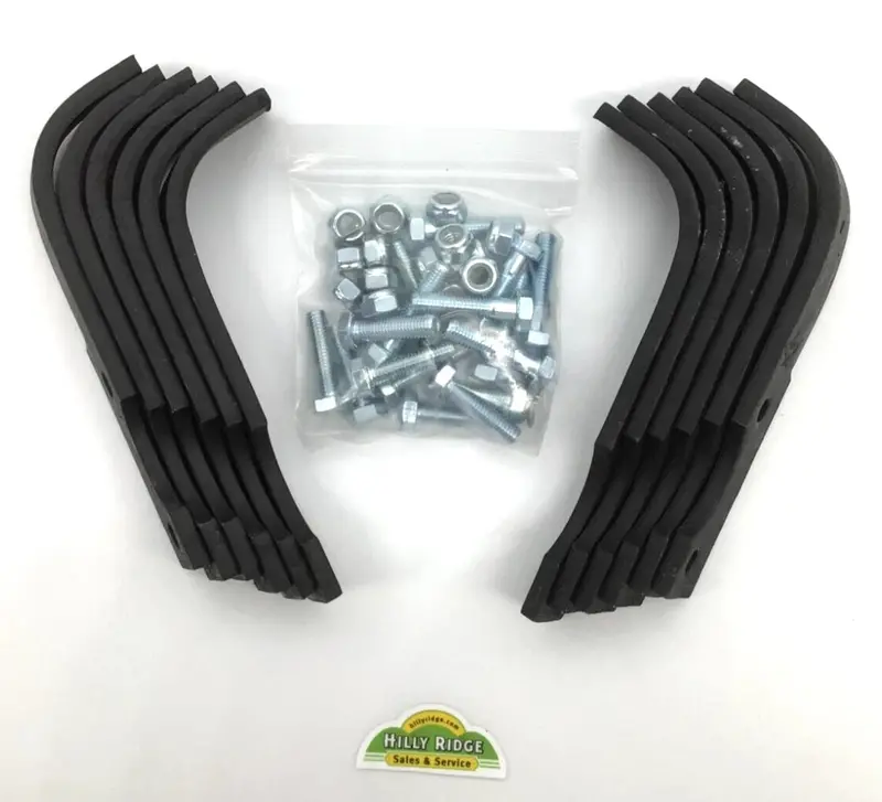 Authentic Bcs Tiller Tine Replacement Kit T18U – Complete With Fasteners For 1983 And Newer Units 1