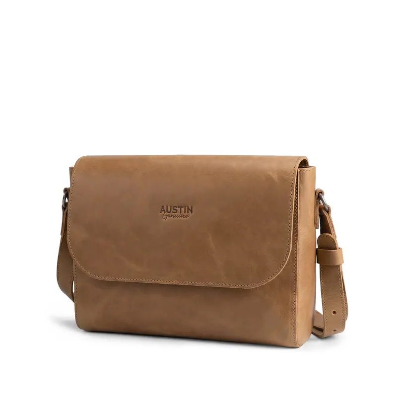 Barton Leather Purse – Compact Crossbody Bag With Hidden Zip Compartment 1