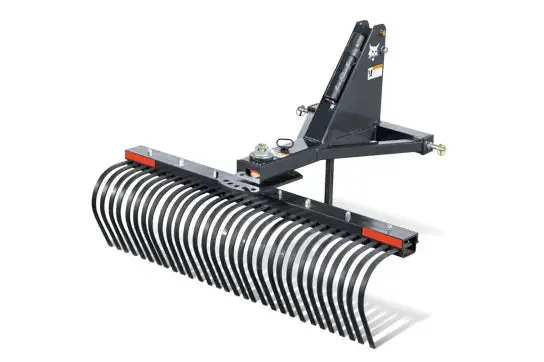 Bobcat 72-Inch Tine Rake – Heavy-Duty Skid Steer Attachment 1