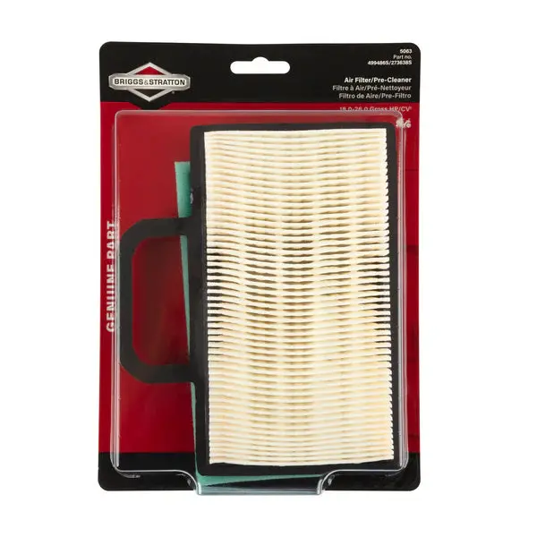 Briggs & Stratton 499486S / 273638S Oem Air Filter Kit For Intek Series Engines 1