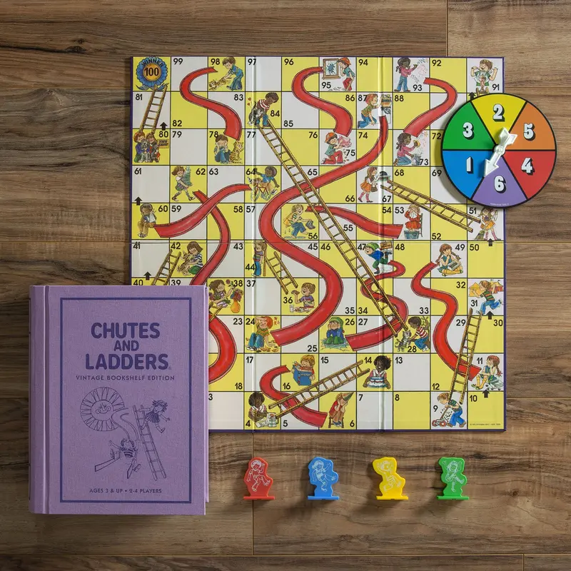 Chutes And Ladders Vintage Bookshelf Edition – Classic Children’S Board Game 1