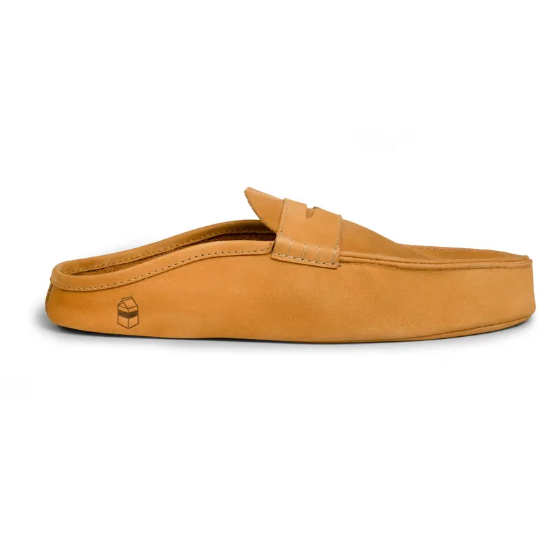 Classic Penny Loafer Slippers – Soft Leather Indoor Footwear 1