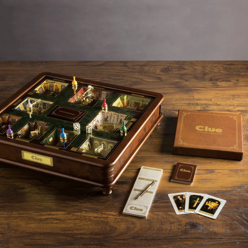 Clue Luxury Edition – Premium Mystery Board Game Set 1