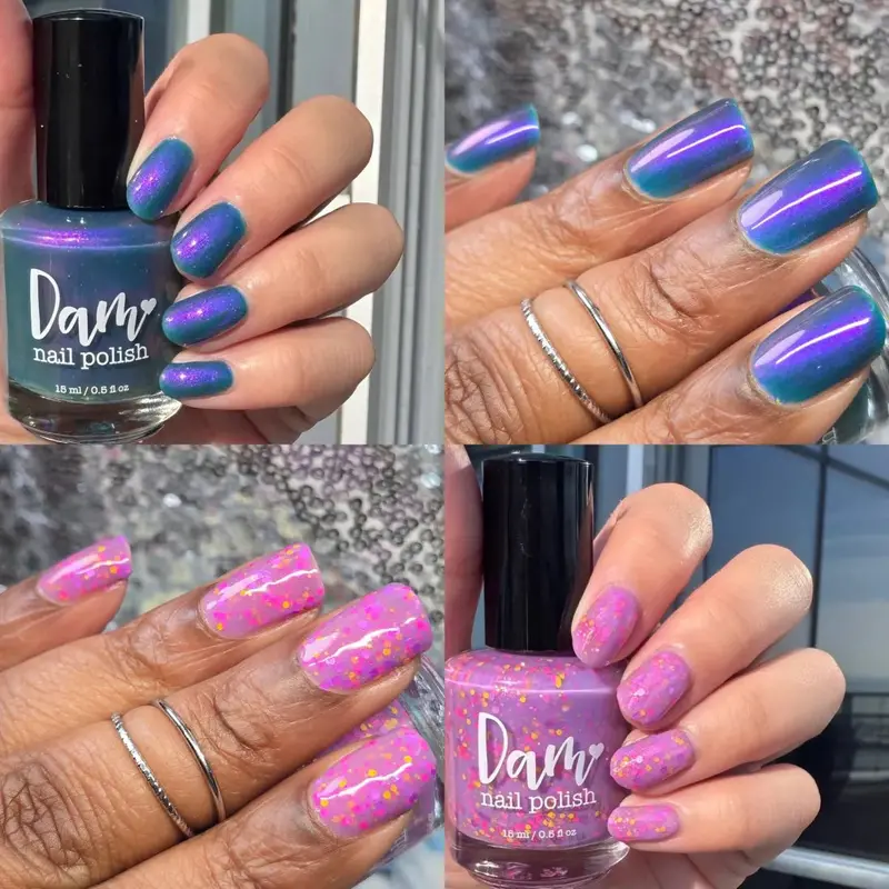 Dam Nail Polish Zoey And Mystery Duo Nail Polish Set Overstock 1