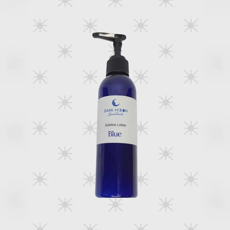 Dark Moon Esscentuals Body Lotion: "Solstice Lotion In Blue" — Seasonal Overstock Size 1