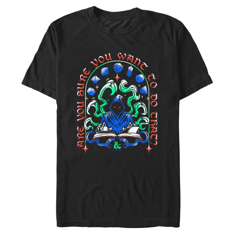 Dungeons & Dragons Dungeon Master Warning Graphic Tee (Men’S Casual Apparel) 1