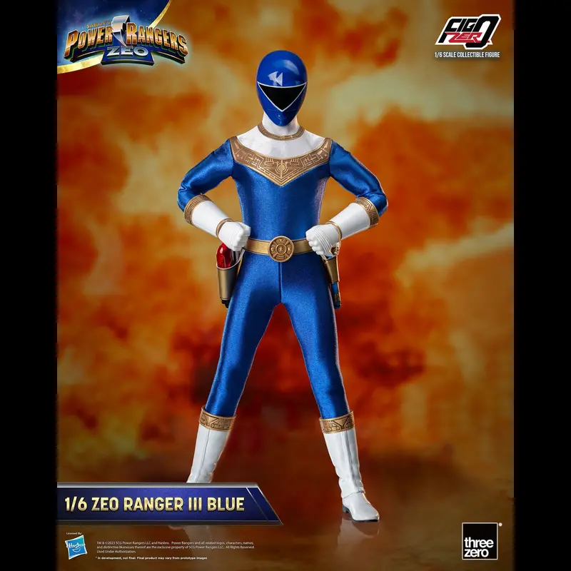 Figzero Power Rangers Zeo Ranger Iii Blue 1:6 Scale Figure 1
