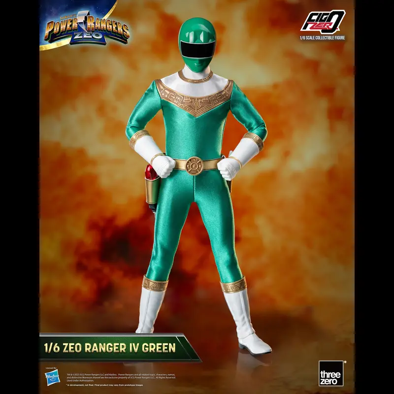 Figzero Power Rangers Zeo Ranger Iv Green 1:6 Scale Figure 1