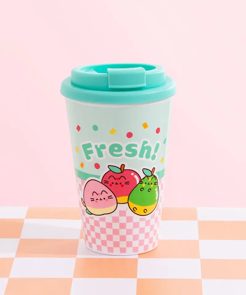 Fruit-Filled Travel Mug – Pusheen Fruits Insulated Tumbler 1