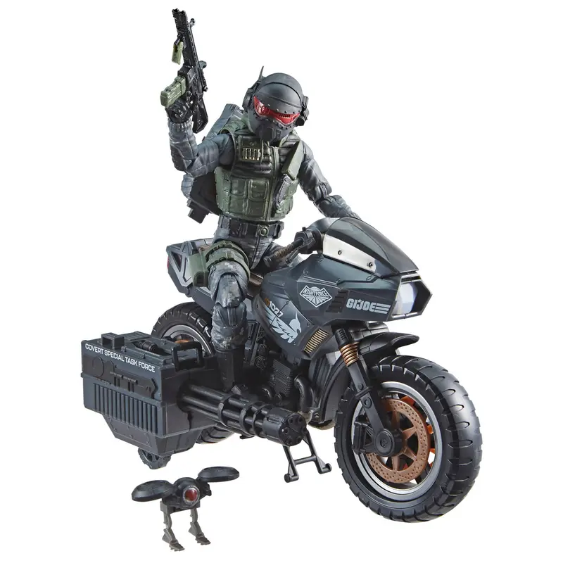 G.I. Joe Classified Series #127 Night Force Shockwave Figure With Cycle 1
