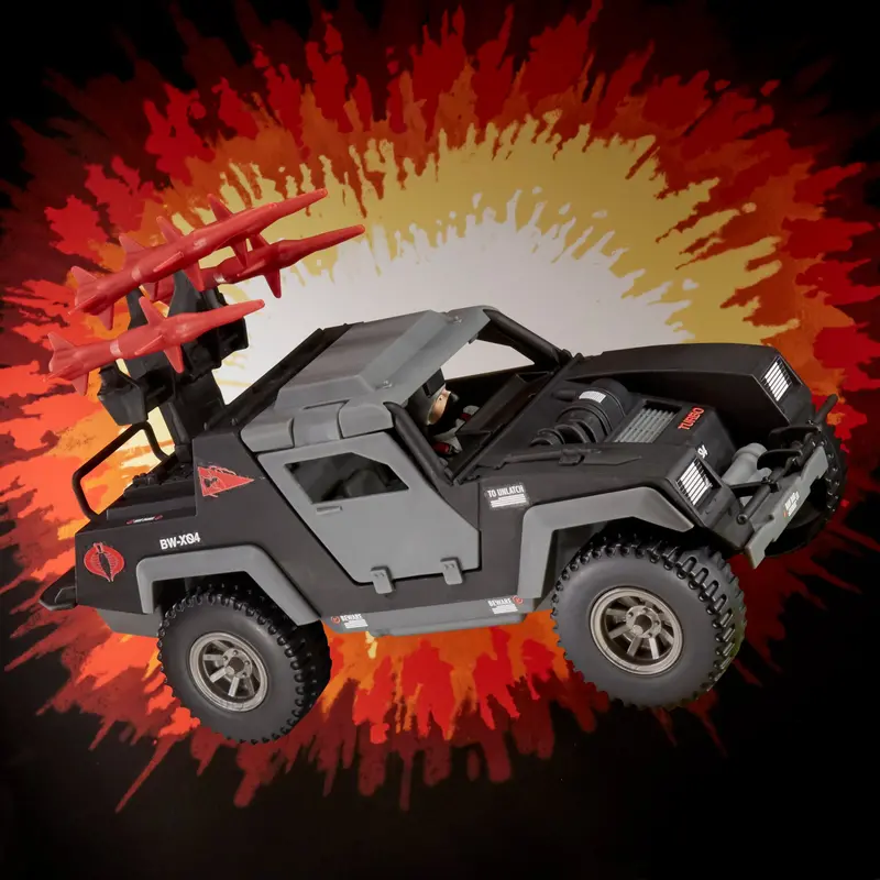 G.I. Joe Retro Collection Cobra Stinger Vehicle With Officer Figure 1