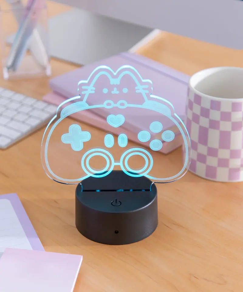Gamer Edition Pusheen Otaku Lamp With Rgb Lighting 1