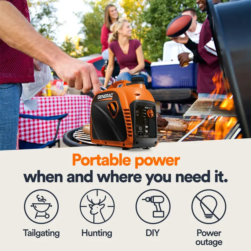 Generac 2500I Portable Inverter Generator With Cosense Safety Technology (Model 50St) 1