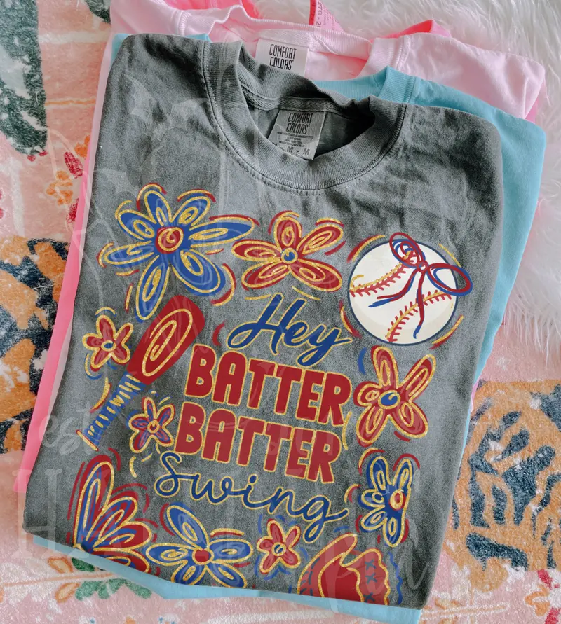 Hey Batter Batter Swing Sports Tee 1