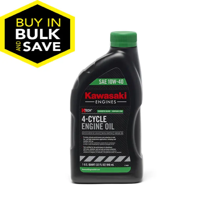 Kawasaki 99969-6296 10W-40 4-Cycle Small Engine Oil (1 Qt) 1