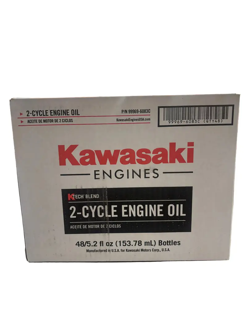 Kawasaki Ktech 2-Cycle Blend Oil – 5.2 Oz Bottle, 48-Count Case (Precision Mixing For Small Engines) 1