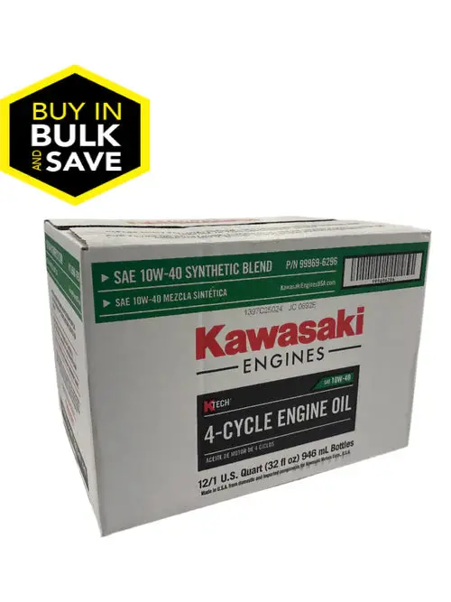 Kawasaki Ktech Sae 10W-40 Engine Oil – 32 Oz Bottle, 12-Pack (Multi-Viscosity Oem Formula) 1
