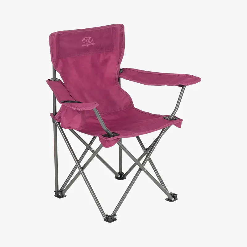 Kelburn Kids’ Folding Chair – Berry-Colored Compact Seat 1