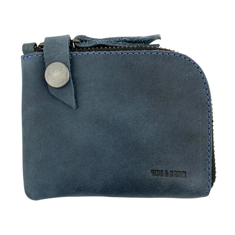 Lion’S Mane Collection Zip Wallet – Functional Minimalist Leather Accessory 1