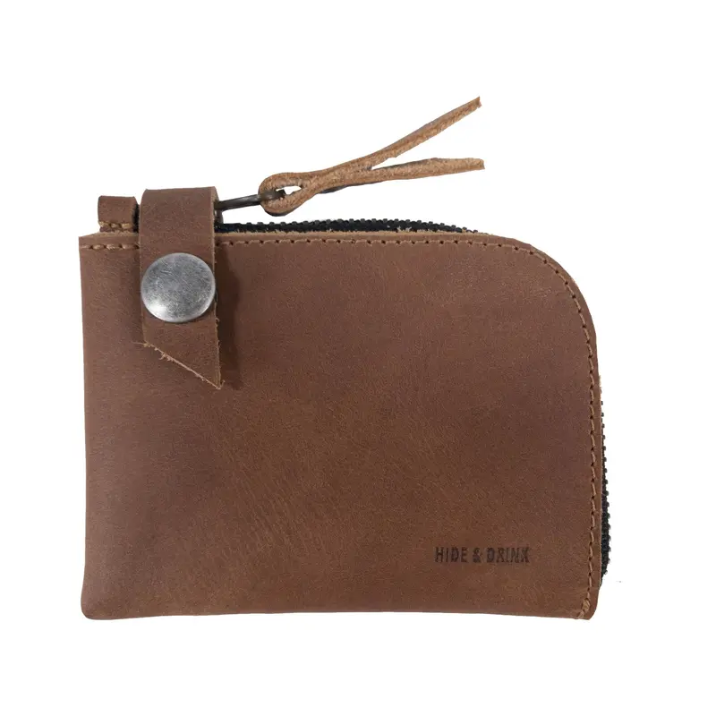 Lion'S Mane Zippered Wallet – Full-Grain Leather Rfid-Safe Organizer 1