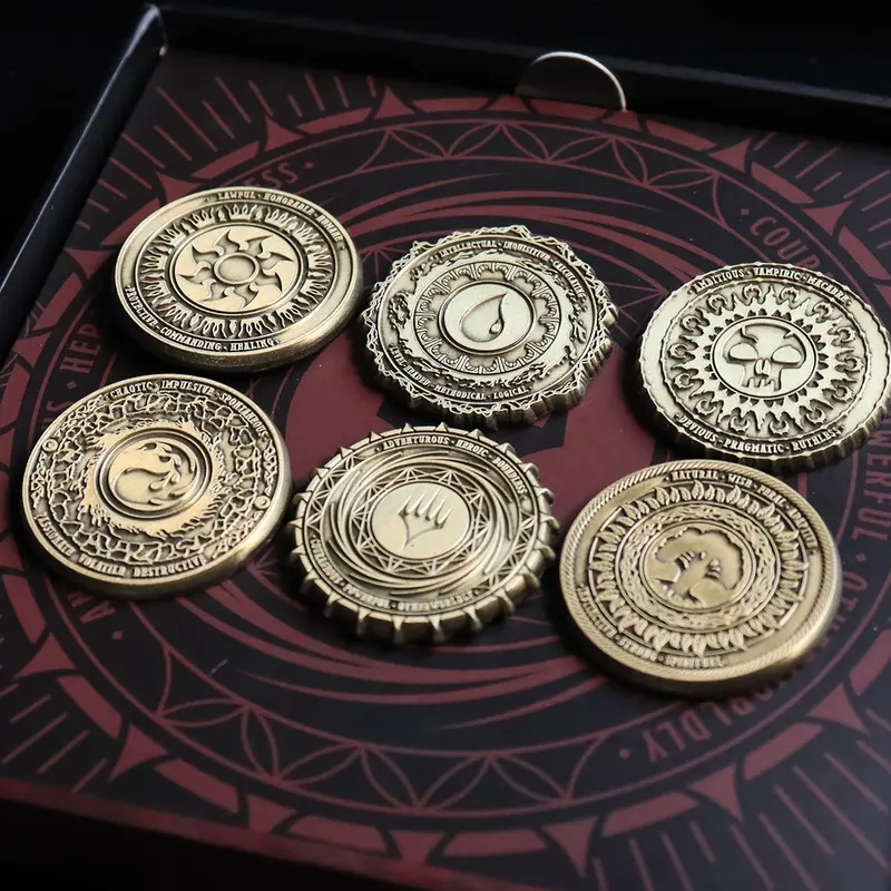 Magic: The Gathering Limited Edition Mana Symbol Pin Set – 6-Piece Collectible Badge Collection 1