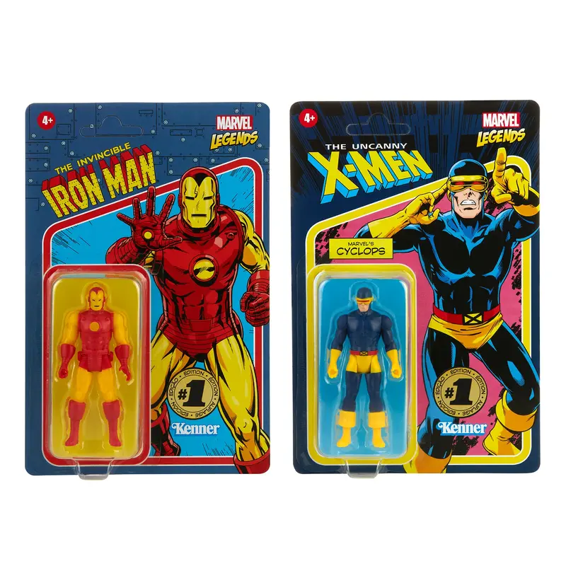 Marvel Legends Retro 3.75-Inch Iron Man & Cyclops Two-Pack 1