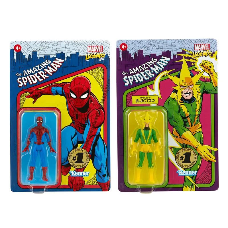 Marvel Legends Retro 3.75-Inch Spider-Man And Electro 2-Pack – Hasbro Pulse Exclusive 1
