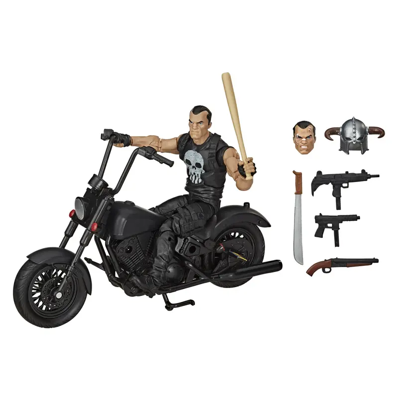 Marvel Legends The Punisher With Motorcycle Action Figure Set 1