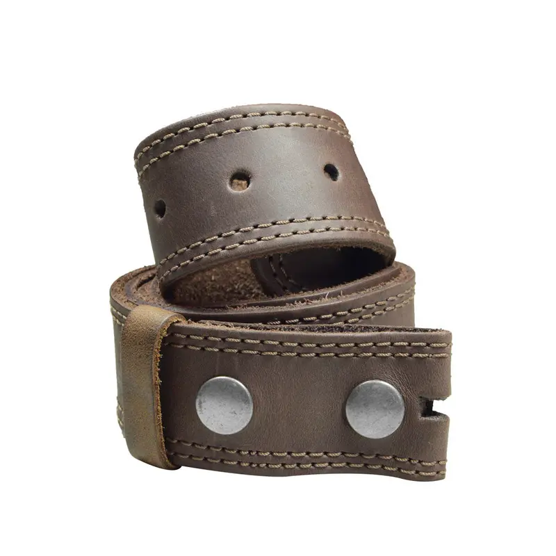 Men’S Double-Stitched Full-Grain Leather Belt 1