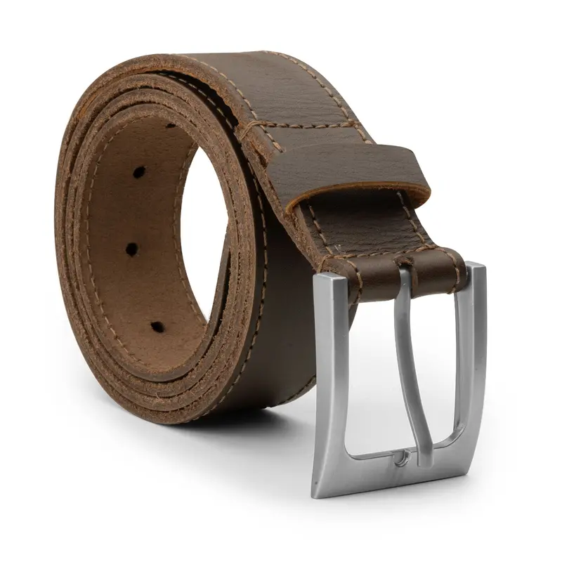 Men’S Hidden-Pocket Full-Grain Leather Belt 1