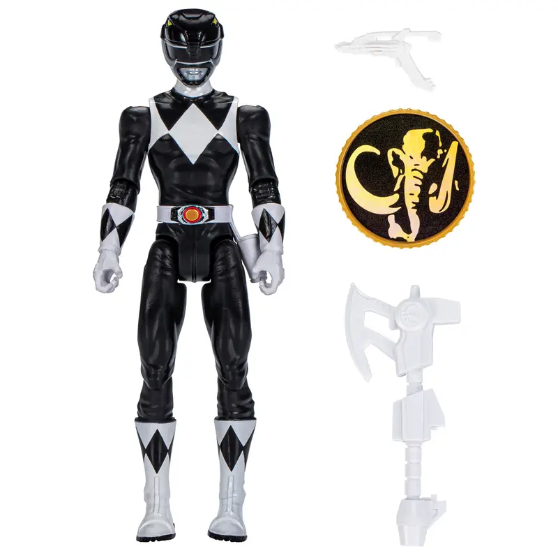 Mighty Morphin Black Ranger Power Rangers Action Figure – Retro-Inspired Edition 1