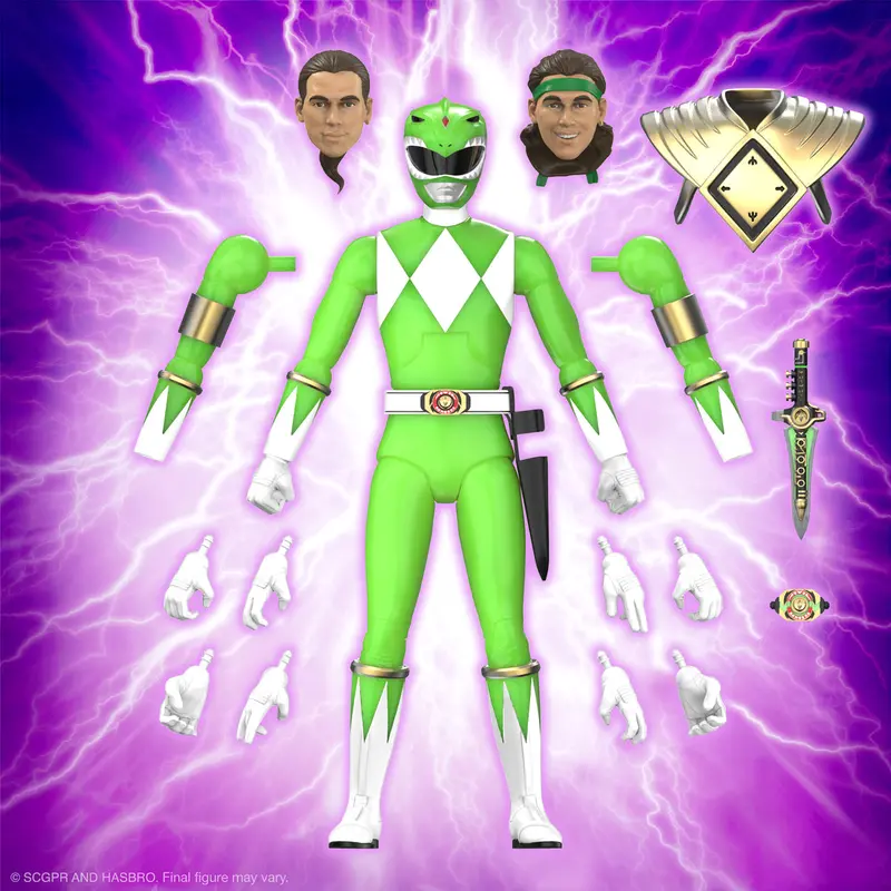Mighty Morphin Power Rangers Ultimates! Wave 5 Glow-In-The-Dark Green Ranger Action Figure 1