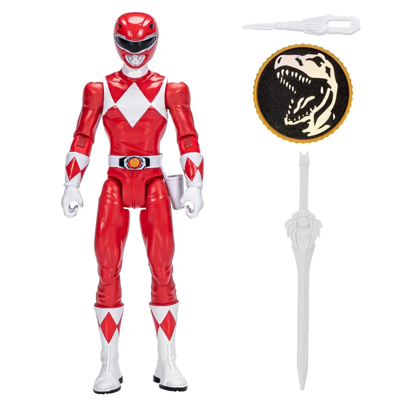 Mighty Morphin Red Ranger Power Rangers Action Figure – Iconic Leader Figure 1