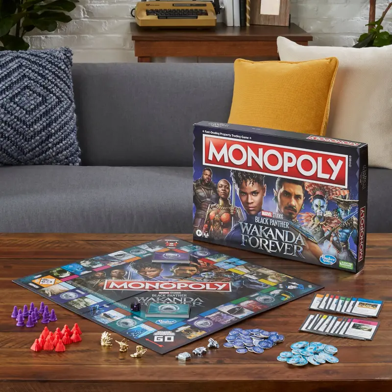 Monopoly Black Panther Wakanda Forever Edition Board Game 1