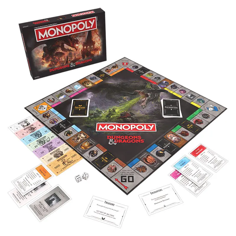 Monopoly: Dungeons & Dragons Edition Board Game 1