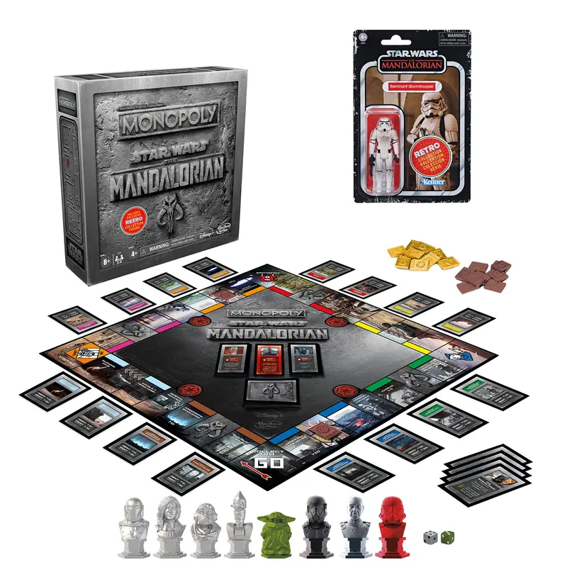Monopoly Star Wars: The Mandalorian Edition Board Game With Exclusive Figure 1