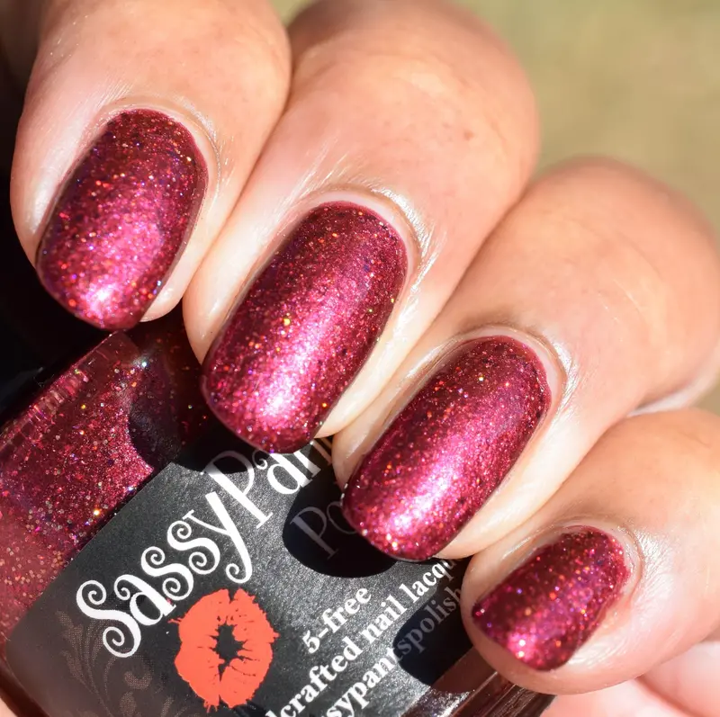 Music Row Merlot Nail Lacquer By Sassy Pants Polish (Overstock) 1