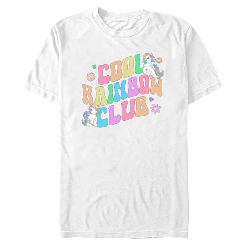 My Little Pony Cool Rainbow Club Fan Adult T-Shirt 1