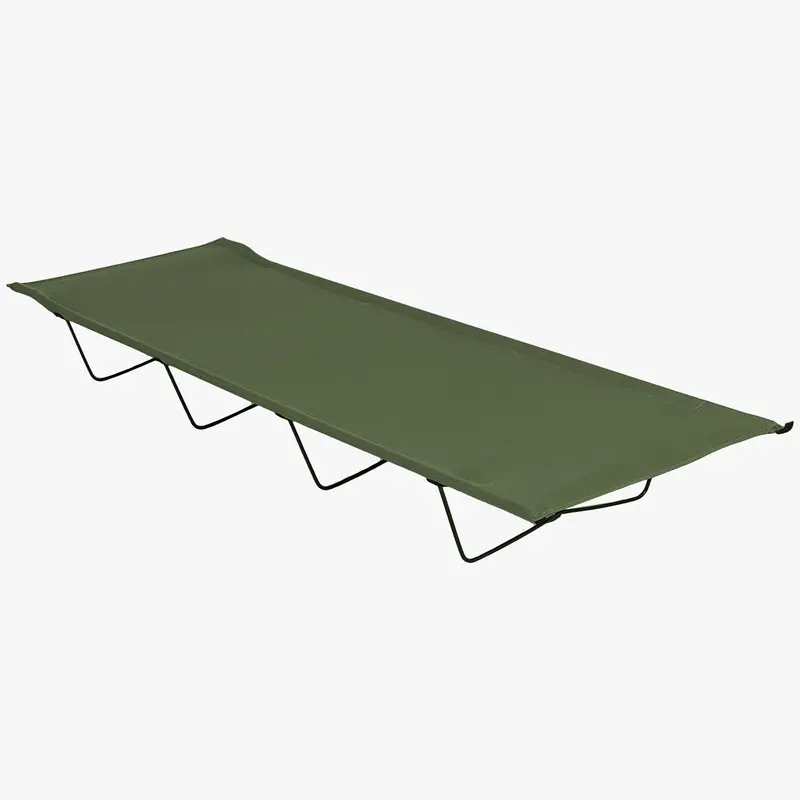 Olive Green Lightweight Folding Camping Bed 1