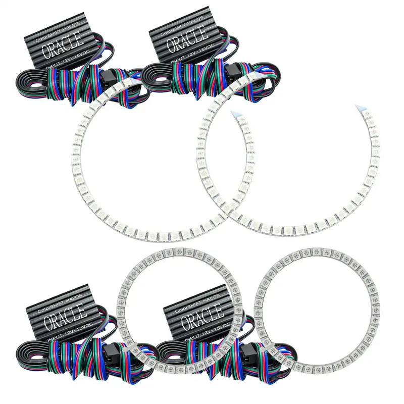 Oracle Lighting Colorshift Halo Ring Kit – Rgb Led Rings Without Controller 1