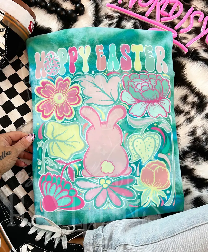 Playful Hoppy Easter Design Tee 1