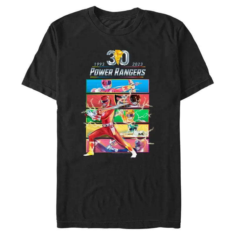 Power Rangers 30Th Anniversary Men'S Graphic T-Shirt 1